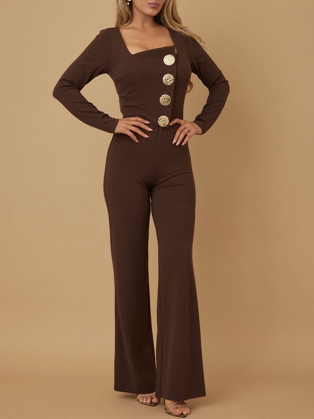 Florencia Brown Jumpsuit