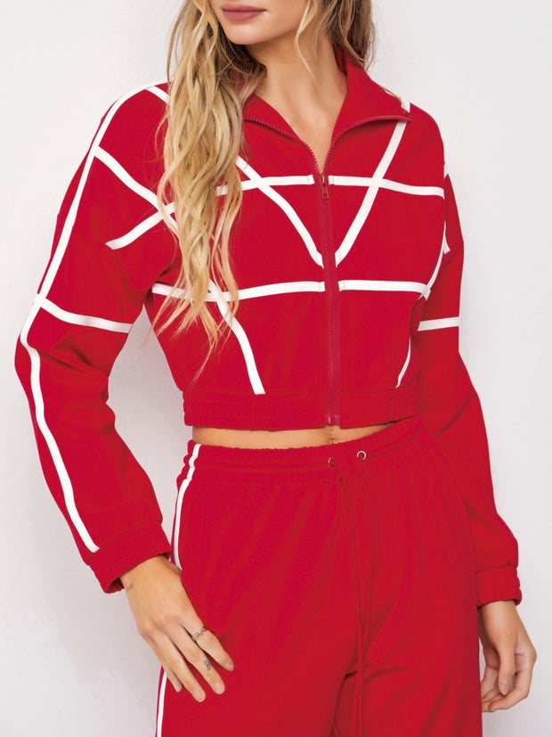 Yoselyn Knit 2 Piece Red Set