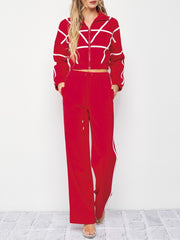 Yoselyn Knit 2 Piece Red Set