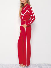 Yoselyn Knit 2 Piece Red Set