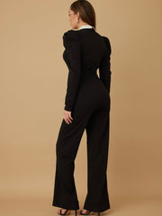 Leslie Jewel Black Jumpsuit