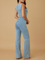 Monserrat Denim Jumpsuit