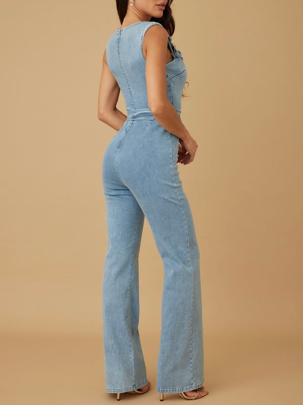 Monserrat Denim Jumpsuit