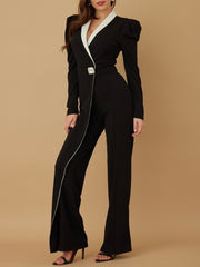 Leslie Jewel Black Jumpsuit