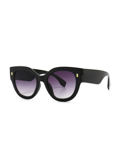 Acetate Frame Sunglasses Black ELS173