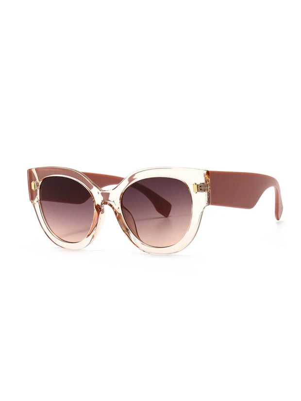 Acetate Frame Sunglasses Nude ELS173