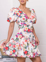 Amelia Pleated Floral Dress