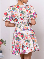 Amelia Pleated Floral Dress