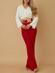 Red Buckle Hardware Bottoms