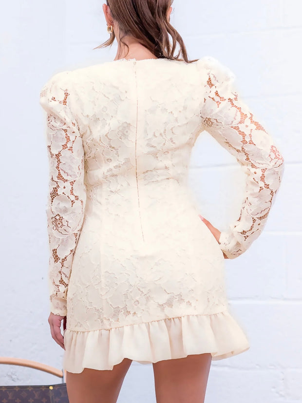 Estefani Floral Lace Dress