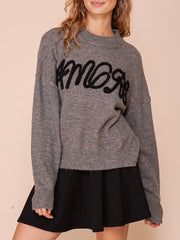 Amore Knit Gray Sweater