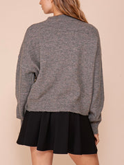 Amore Knit Gray Sweater