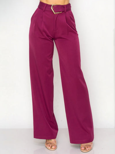 Nela Woven Plum Bottoms