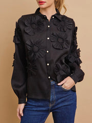 Aylin Flower Applique Top