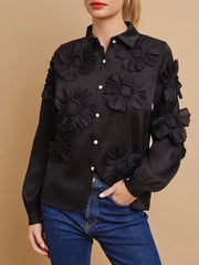 Aylin Flower Applique Top