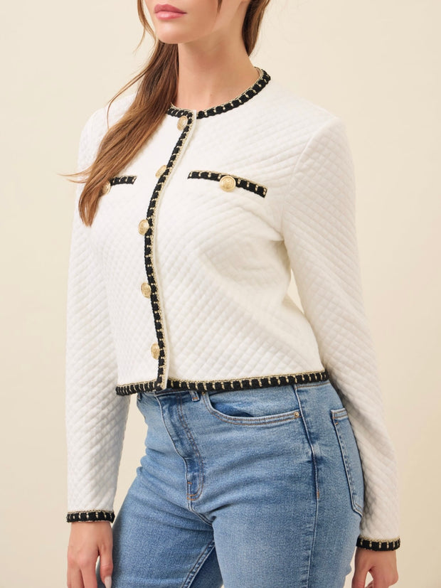 Alice Quilted Knit Top