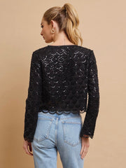 Miranda Beaded Cardigan Top