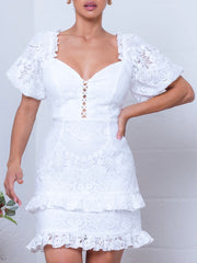 Isadora White Lace Dress