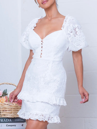 Isadora White Lace Dress