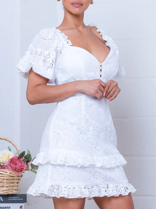 Isadora White Lace Dress