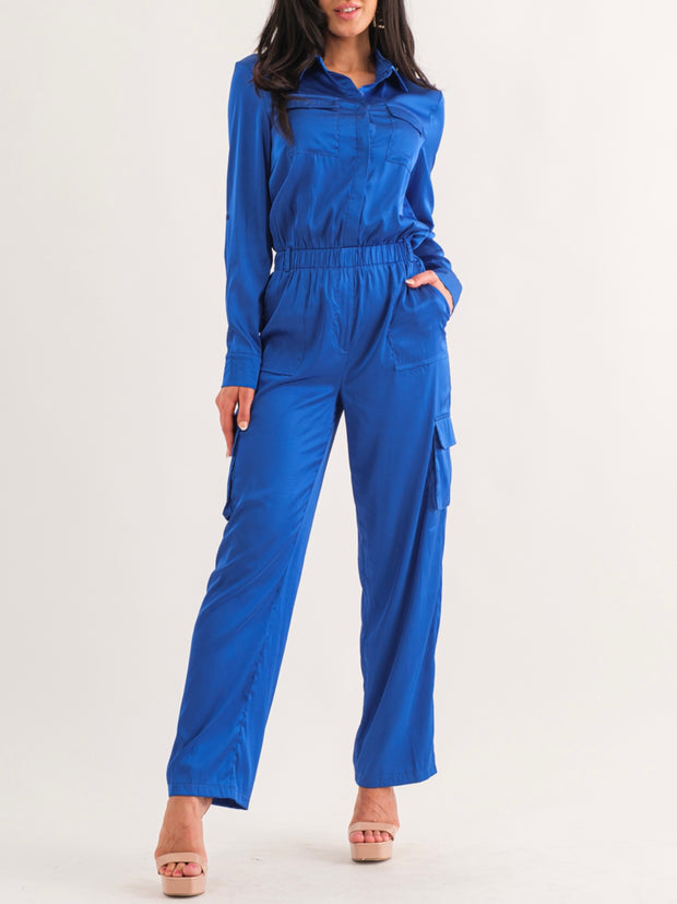 Tatiana Satin Jumpsuit