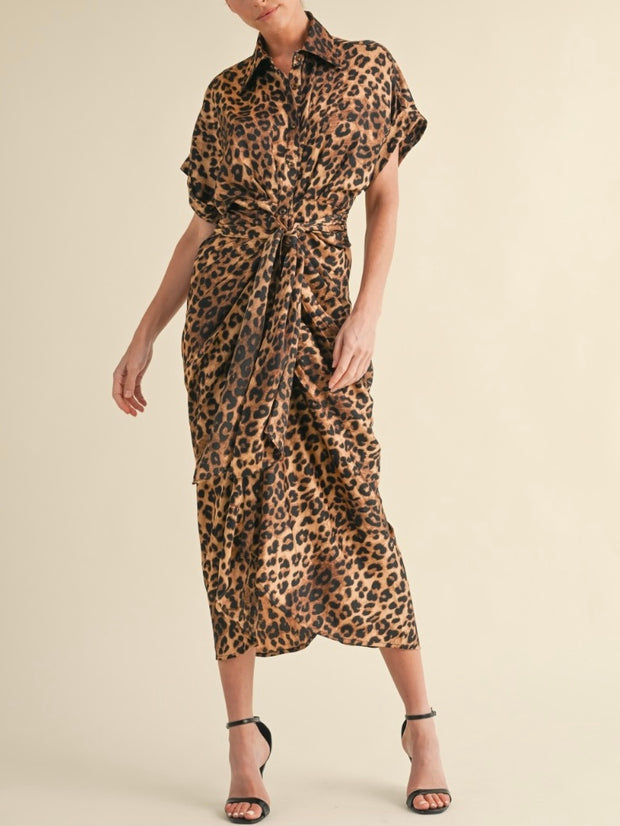 Amy Leopard Dress