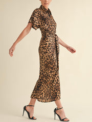 Amy Leopard Dress