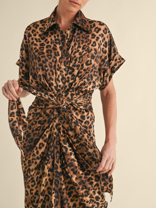 Amy Leopard Dress