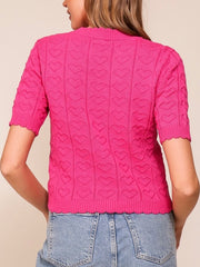 Thali Knit Heart Top