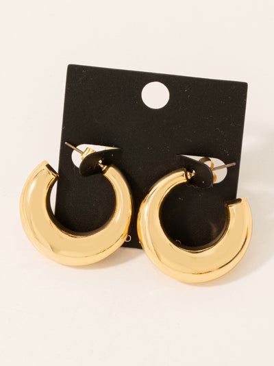 Gold Dipped Hoop Earrings