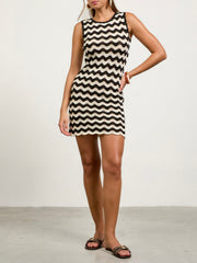 Arabella Zig Zag Knit Dress