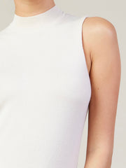 Hannah Cream Mock Neck Top