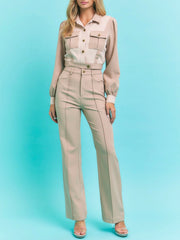 Ashley 2 Piece Khaki Set