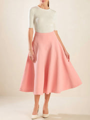 Andrea Woven Midi Skirt