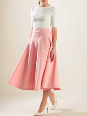 Andrea Woven Midi Skirt