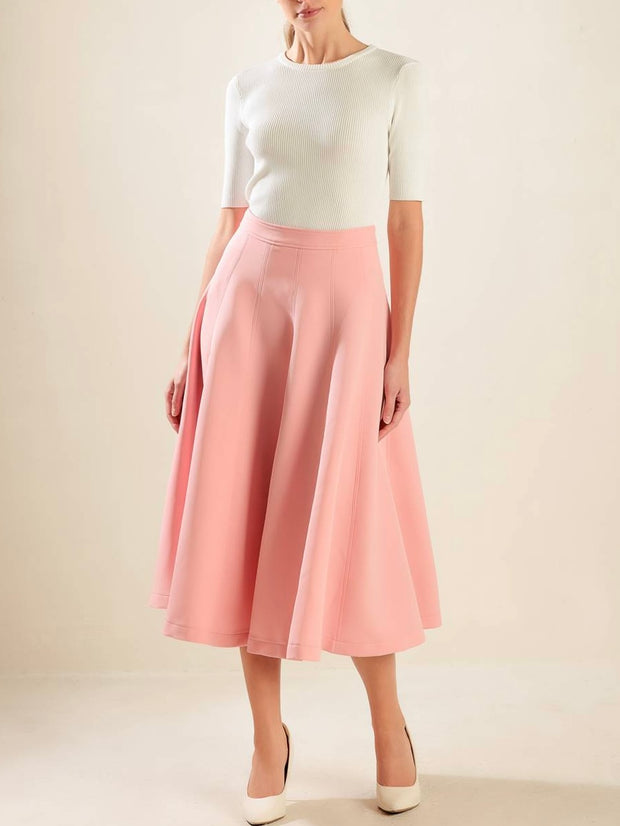 Andrea Woven Midi Skirt