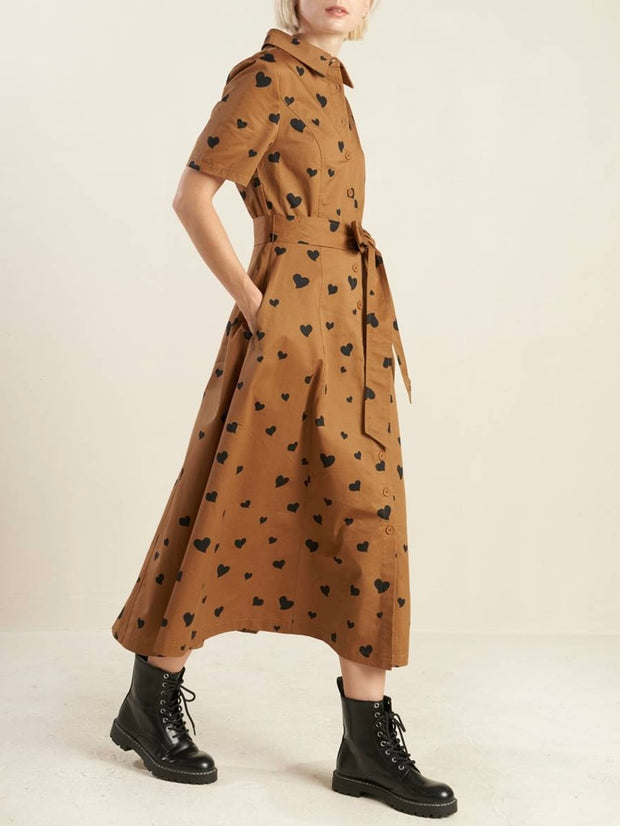 Cristy Hearts Midi Dress