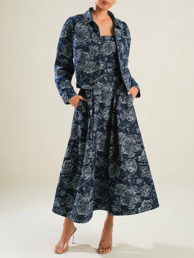 Fatima Midi Dress & Jacket Set