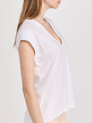 Regina V-Neck White Top FS