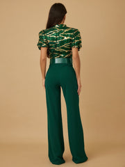 Loren Sequins Green Jumpsuit