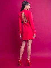 Deliah Blazer Red Dress