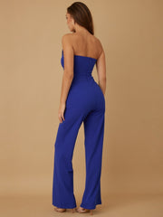 Maite Off Shoulder Royal Jumpsuit